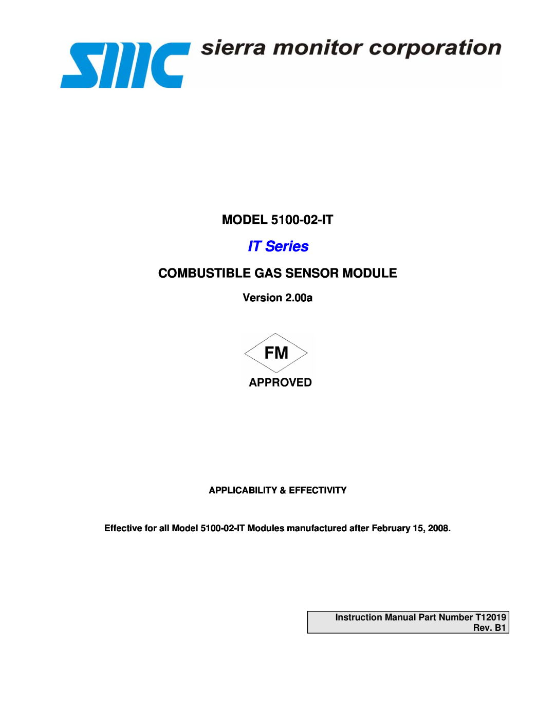 Univex instruction manual Version 2.00a, Applicability & Effectivity, IT Series, MODEL 5100-02-IT 