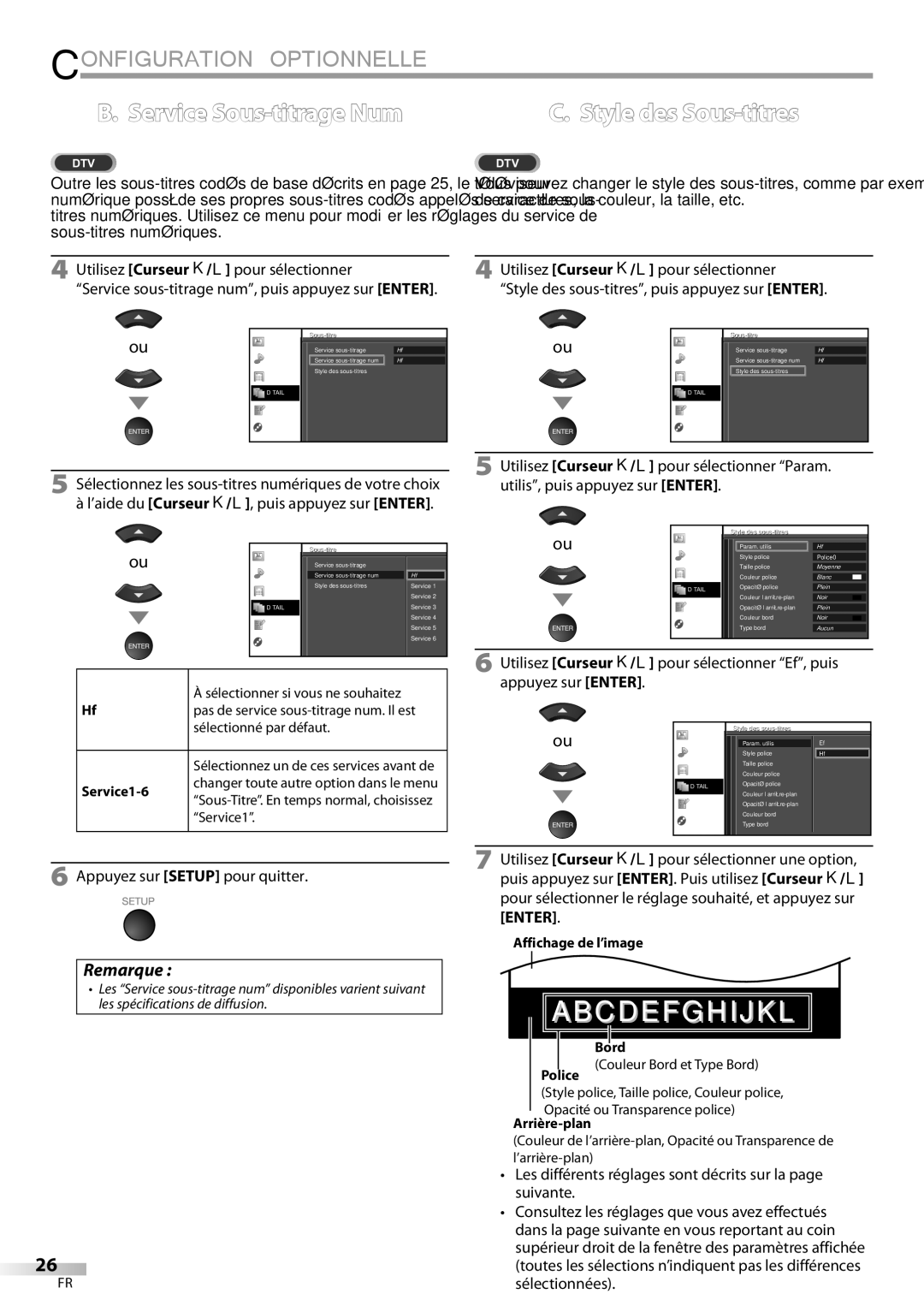 Univex A9DN1UH, LD190SS1 owner manual Service Sous-titrage Num 