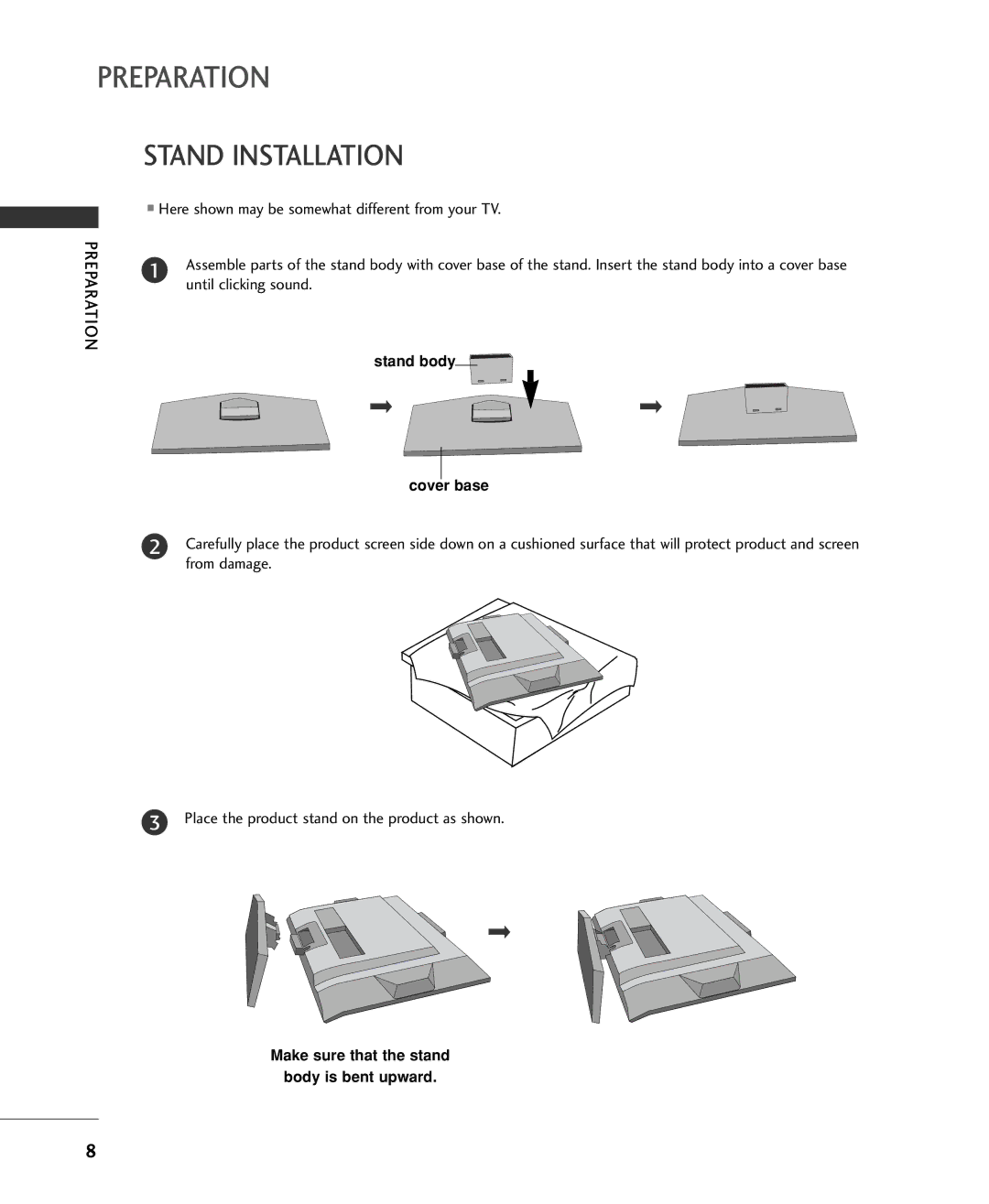 Univex 20LS1RA, MFL34797015, 15LS1RA owner manual Stand Installation 