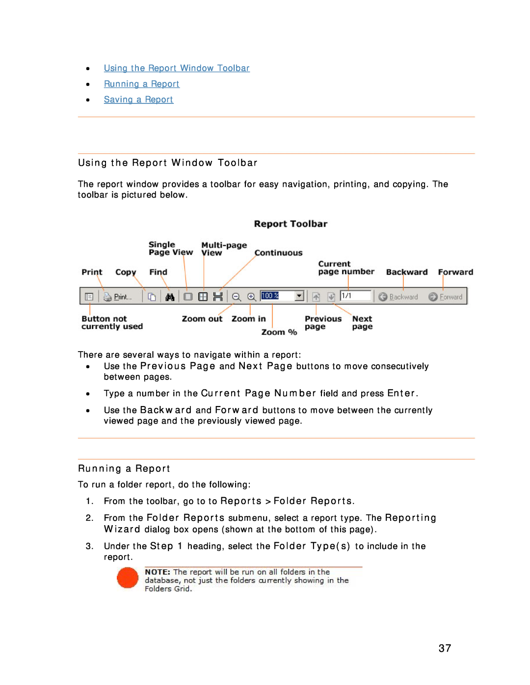 Univex NeatReceipts, NeatScan, NeatDesk manual Using the Report Window Toolbar, Running a Report 