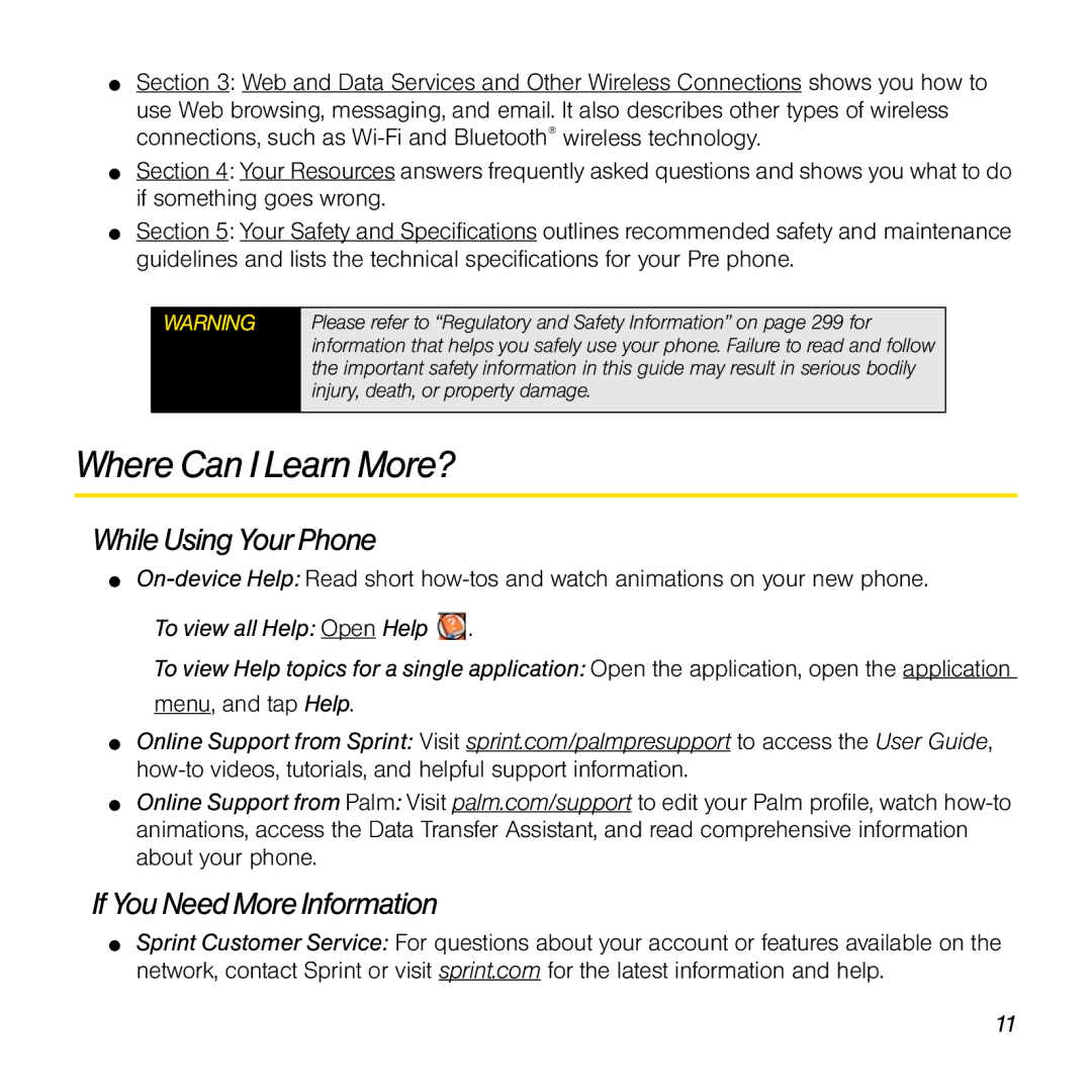 Univex p100eww manual Where Can I Learn More?, While Using Your Phone, If You Need More Information 