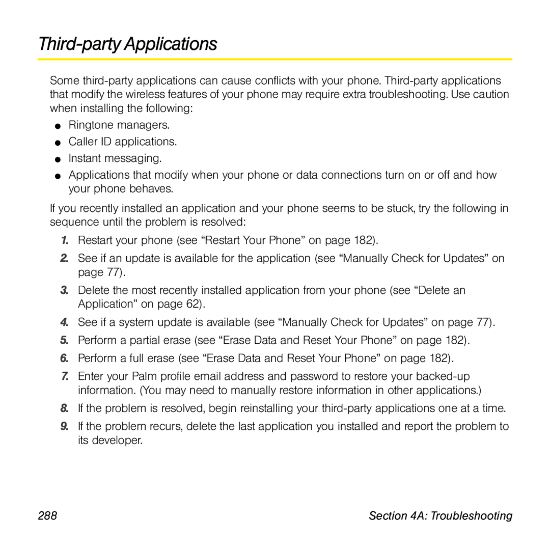 Univex p100eww manual Third-party Applications, 288 