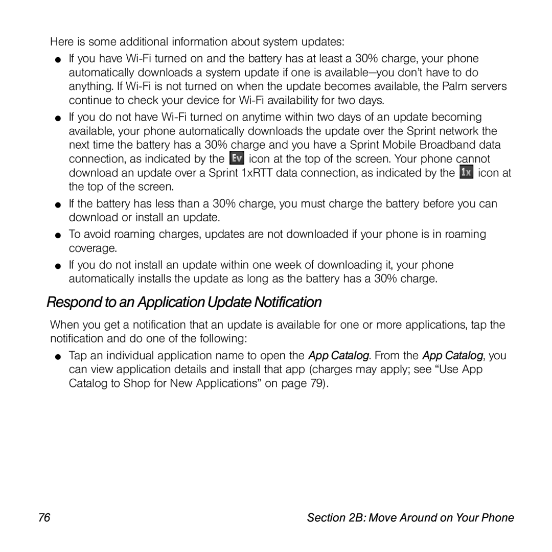 Univex p100eww manual Respond to an Application Update Notification 