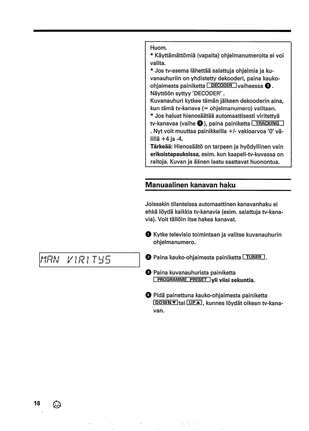 Univex Video Cassette Recorder manual 