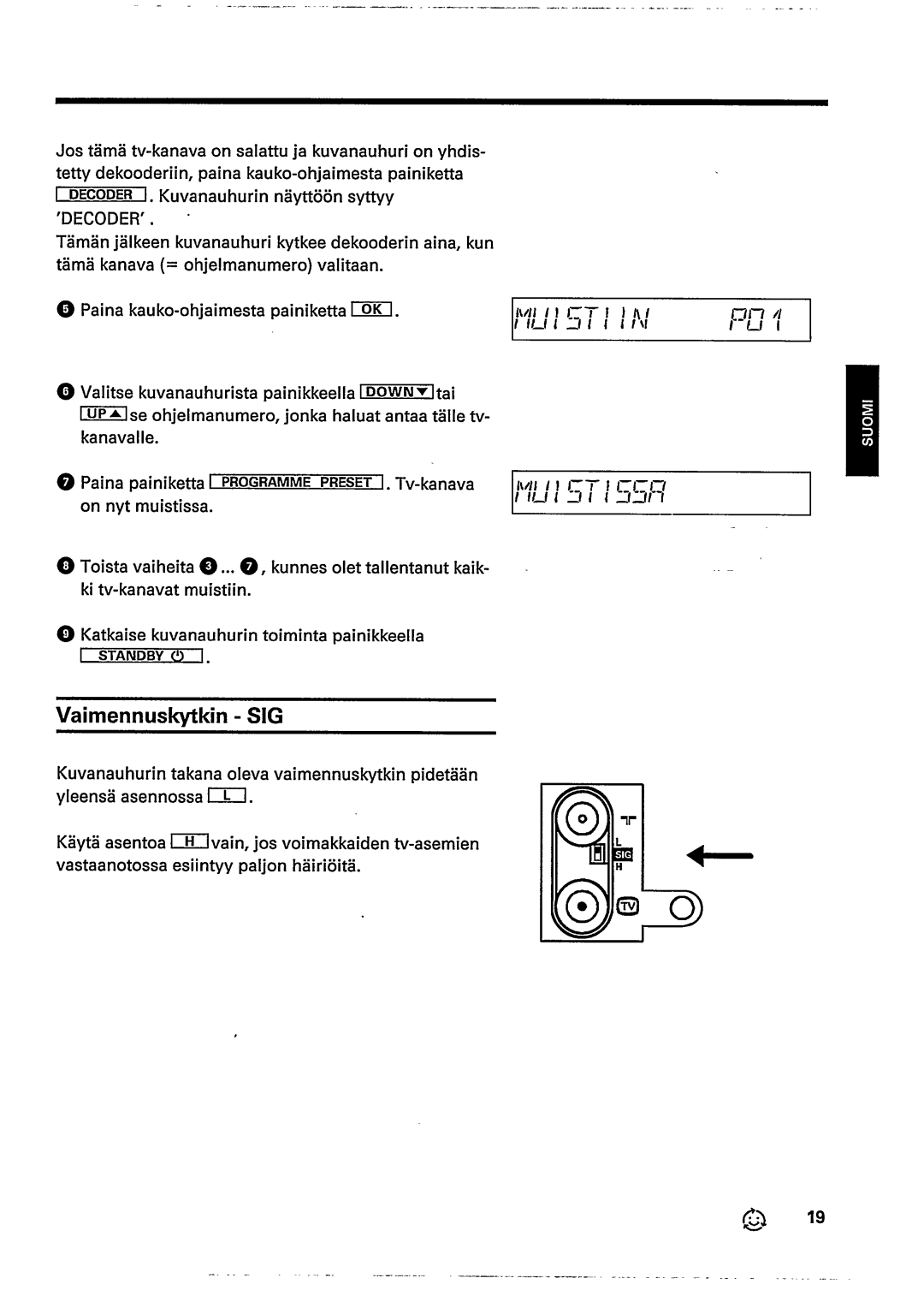 Univex Video Cassette Recorder manual 