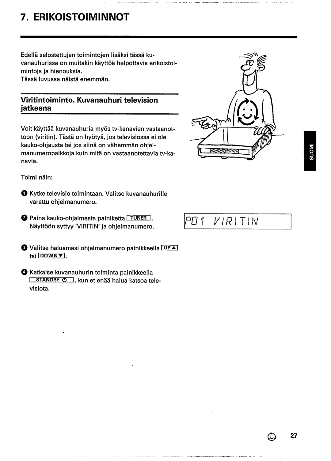 Univex Video Cassette Recorder manual 