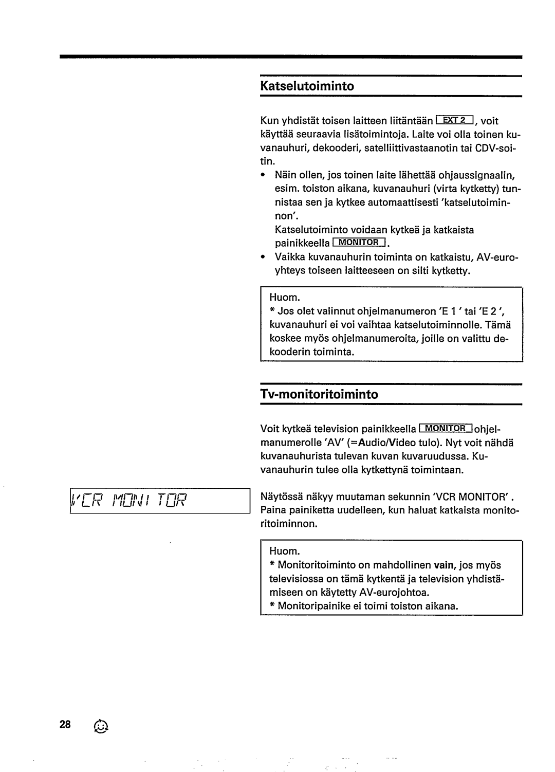 Univex Video Cassette Recorder manual 