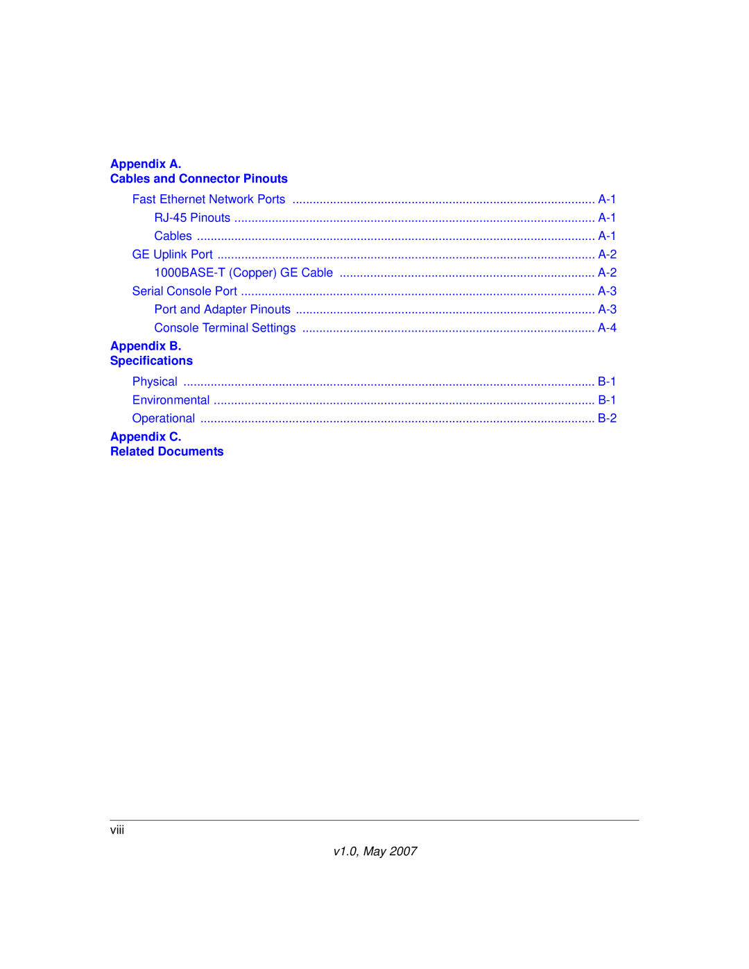 Univex WFS709TP manual Appendix B Specifications 