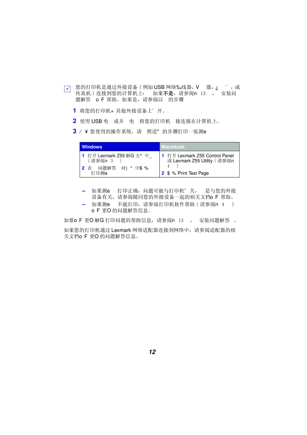 Univex Z55 manual Windows Macintosh 