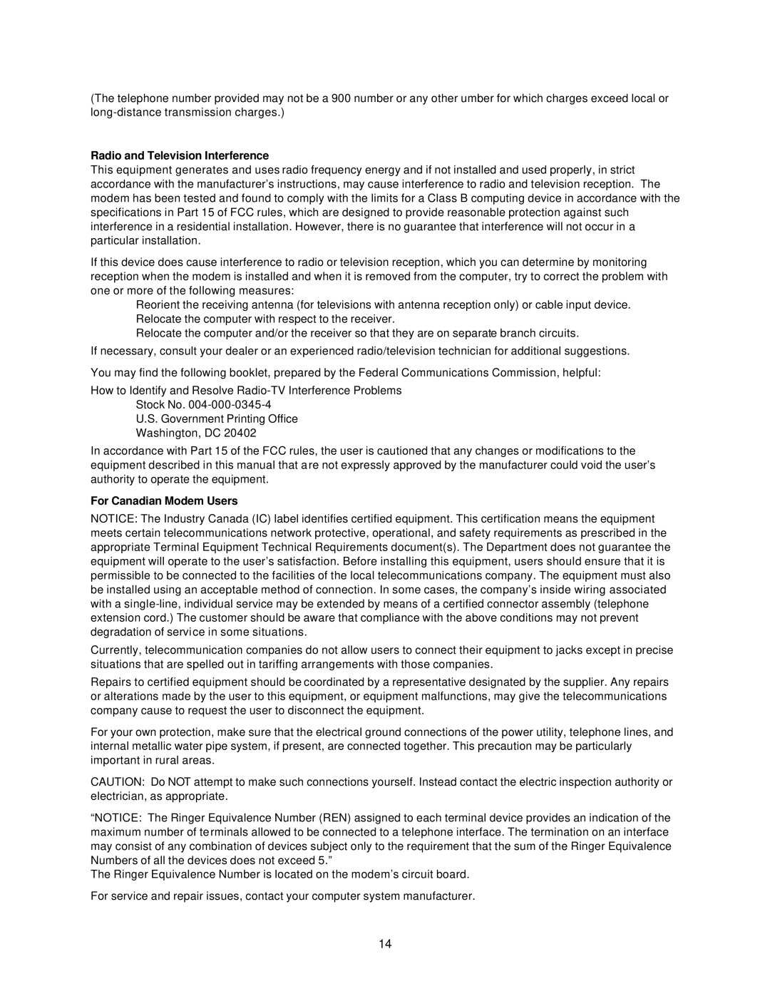 USRobotics 3Com manual Radio and Television Interference 