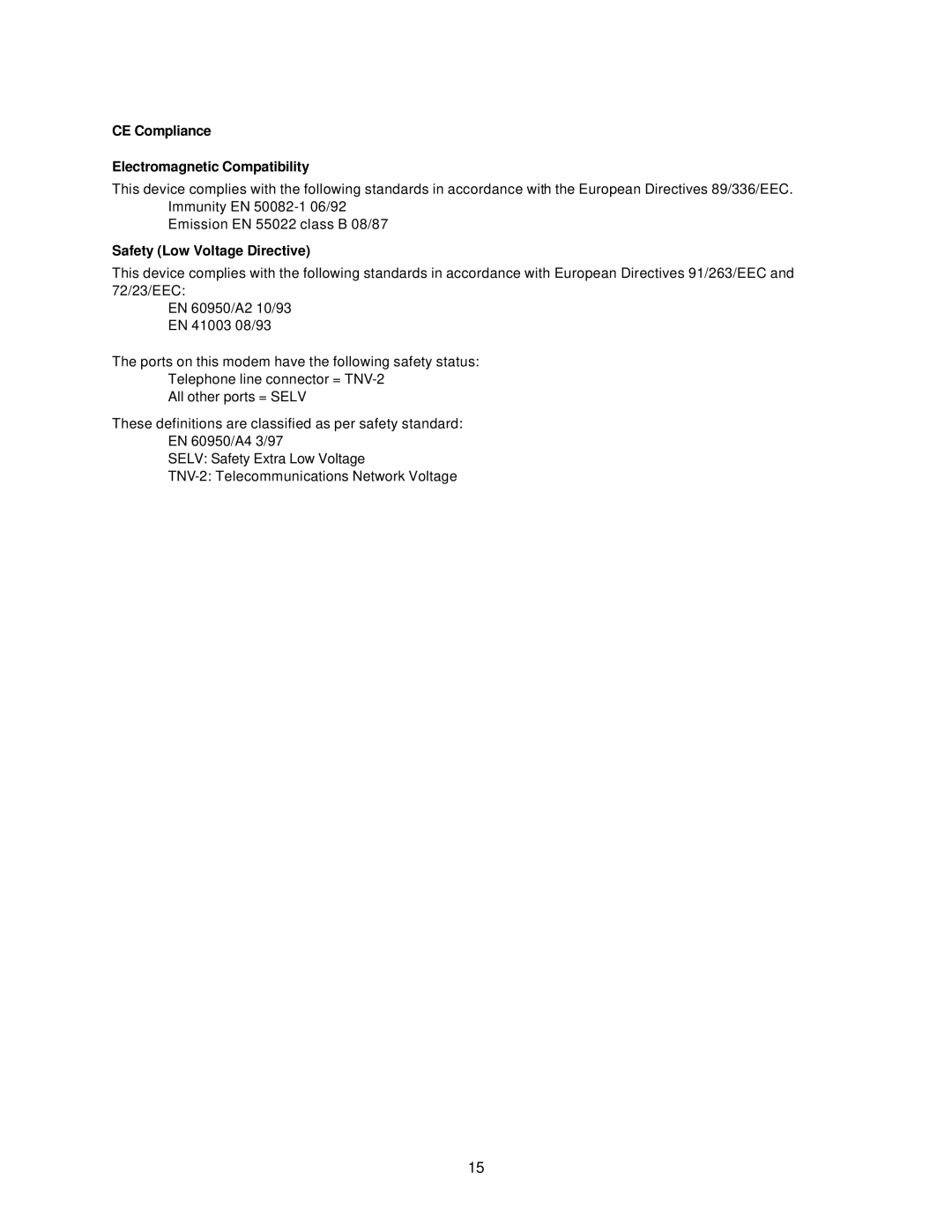 USRobotics 3Com manual CE Compliance Electromagnetic Compatibility 