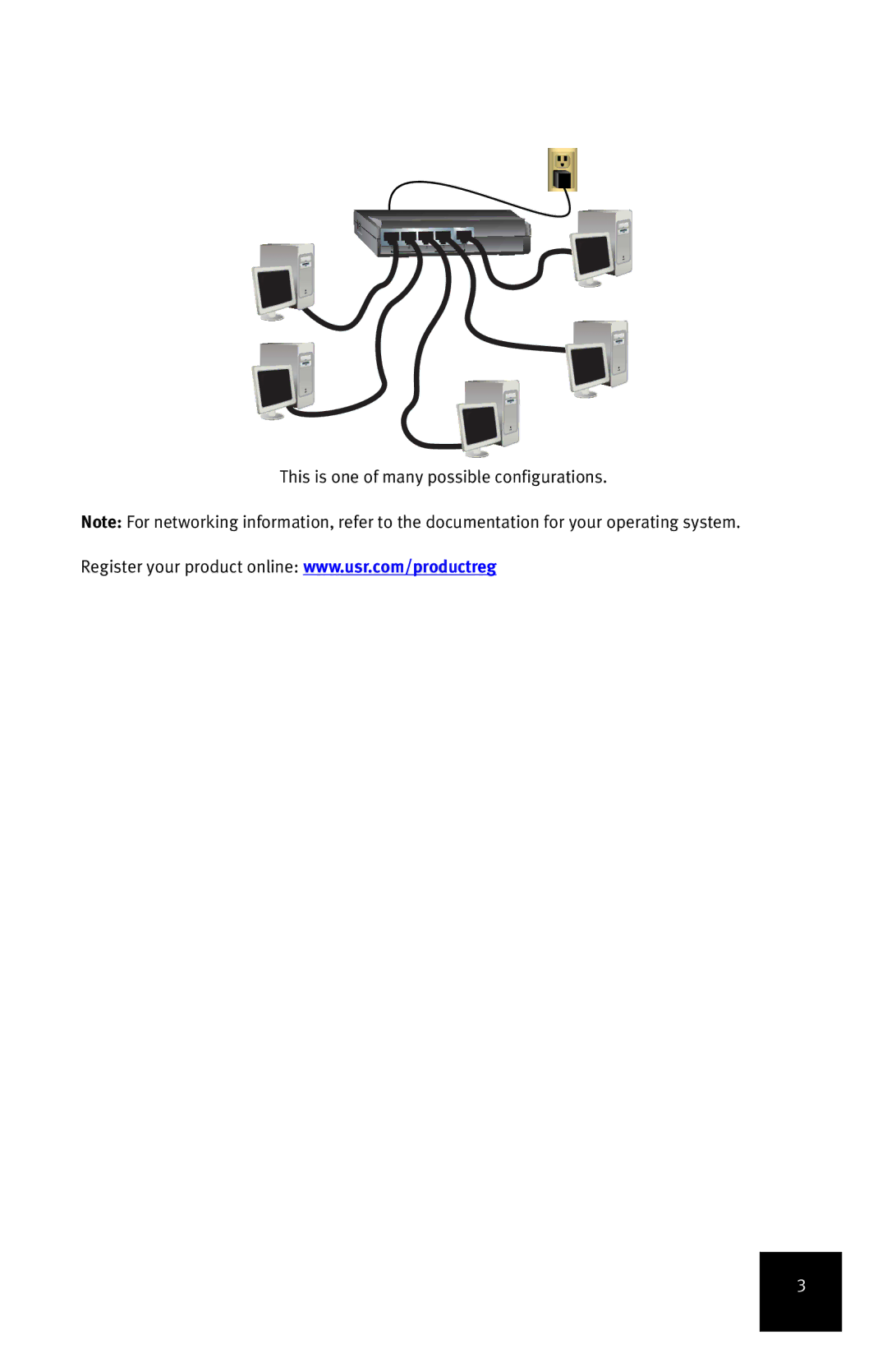 USRobotics 7905A manual This is one of many possible configurations 