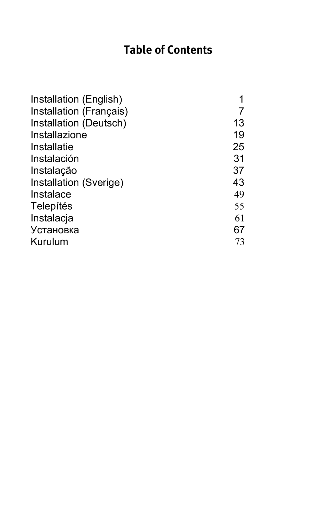 USRobotics 7931 manual Table of Contents 