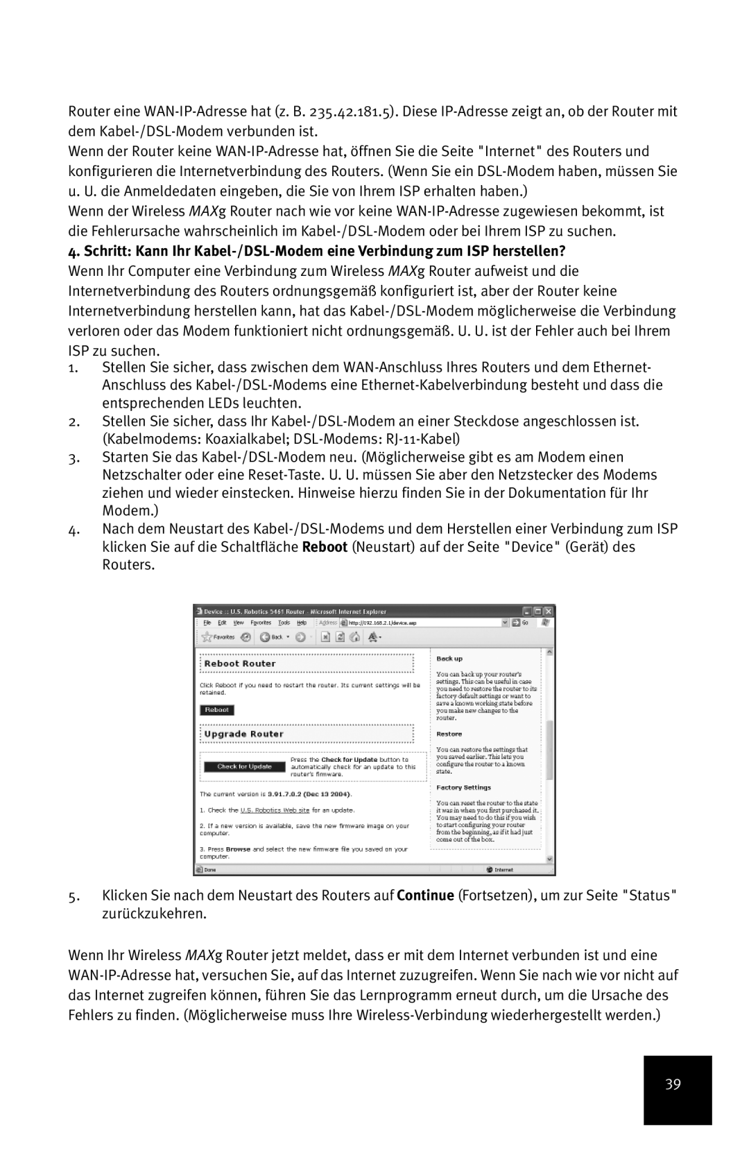 USRobotics MAXg manual 