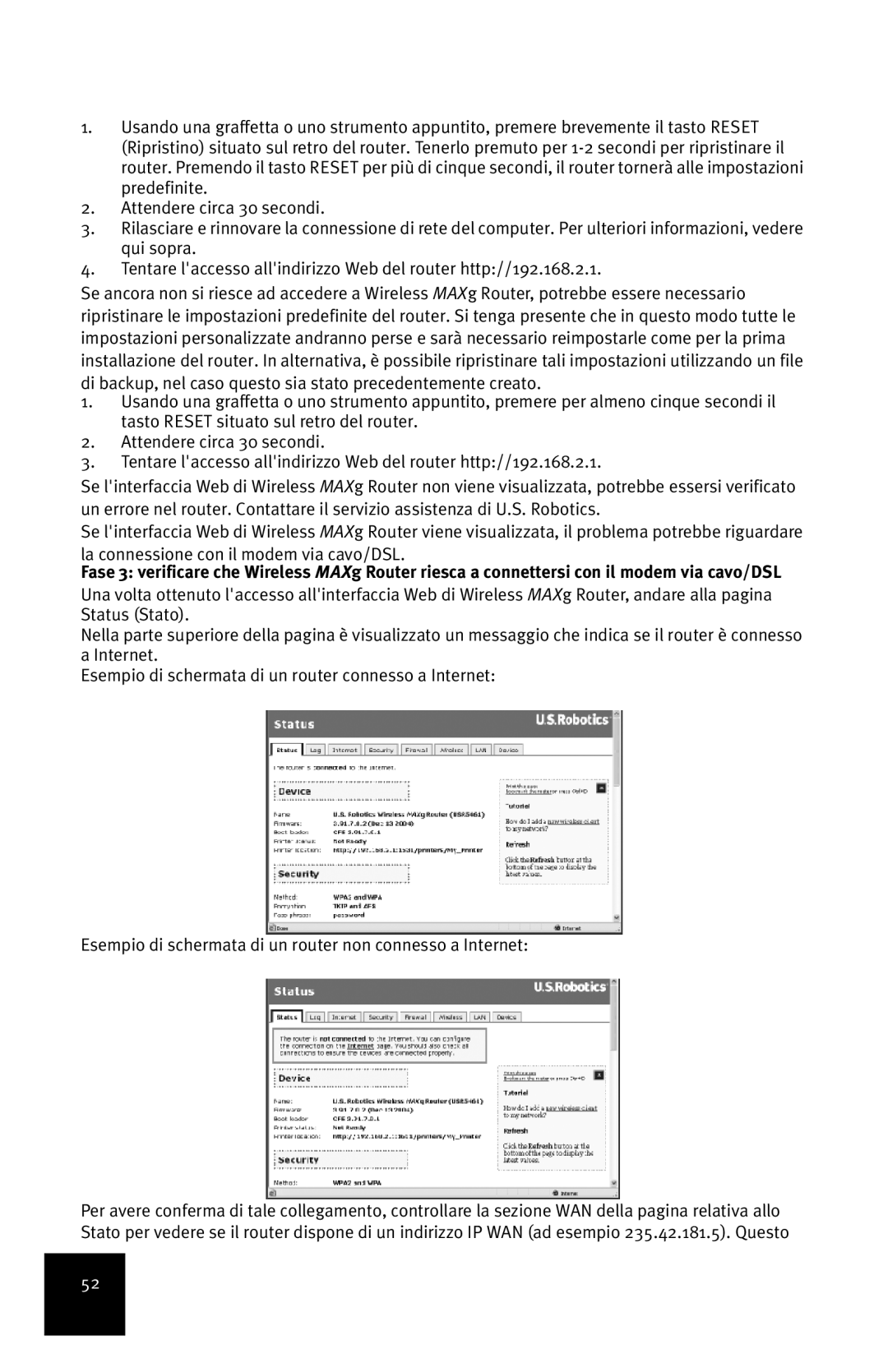 USRobotics MAXg manual 