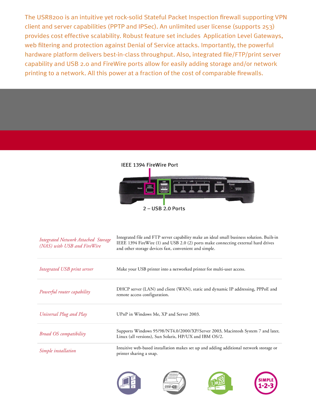 USRobotics Modem/Router manual Other storage devices fast, convenient and simple, Remote access configuration 