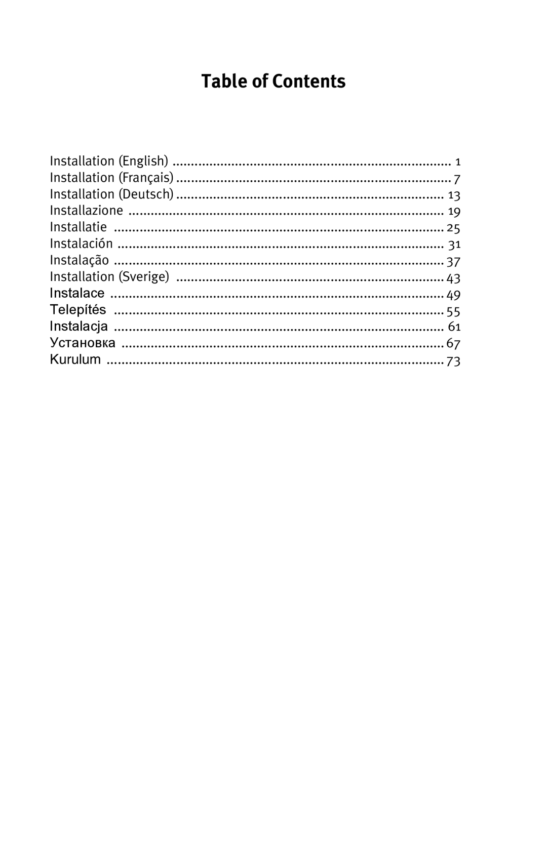 USRobotics R24.0556.00 manual Table of Contents 