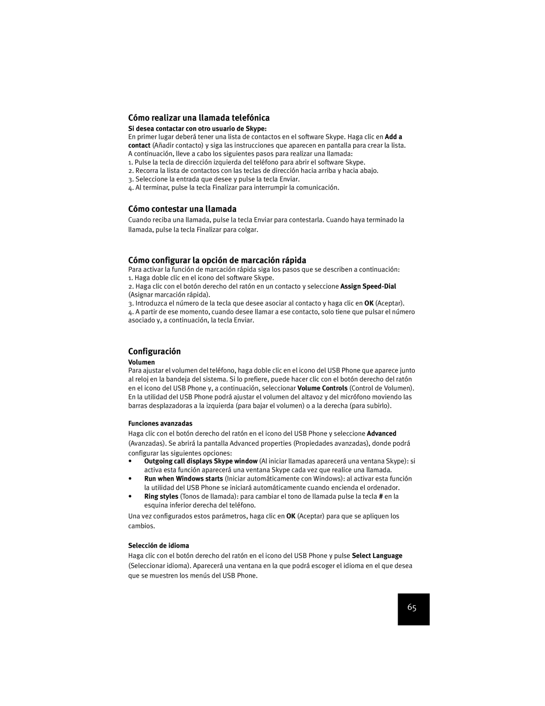 USRobotics USR9600 manual Cómo realizar una llamada telefónica, Cómo contestar una llamada, Configuración 