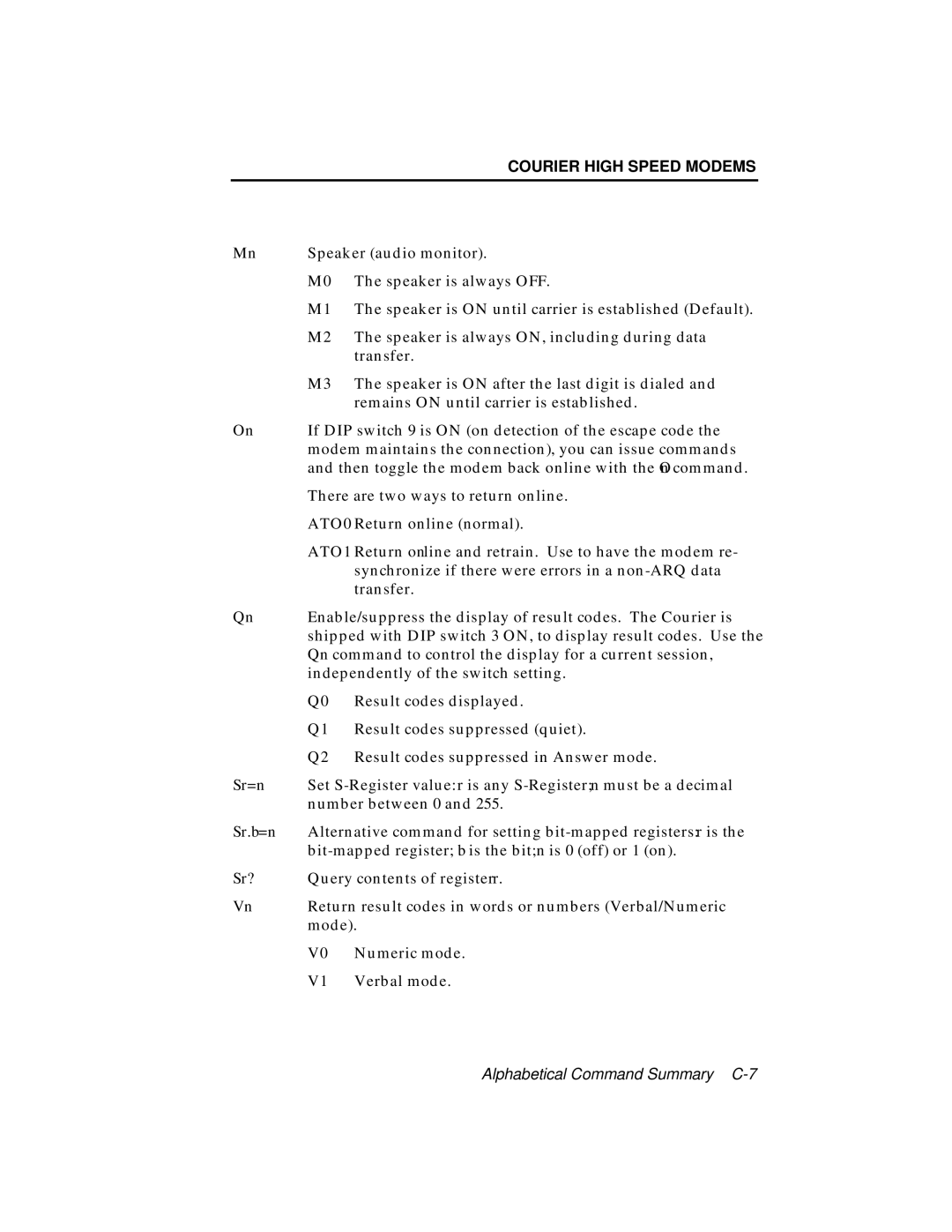 USRobotics V.34 user manual Sr.b=n 