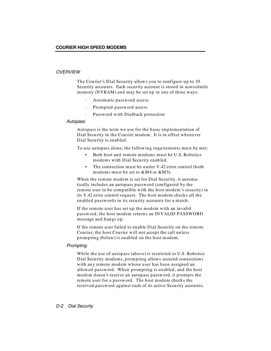 USRobotics V.34 user manual Overview 