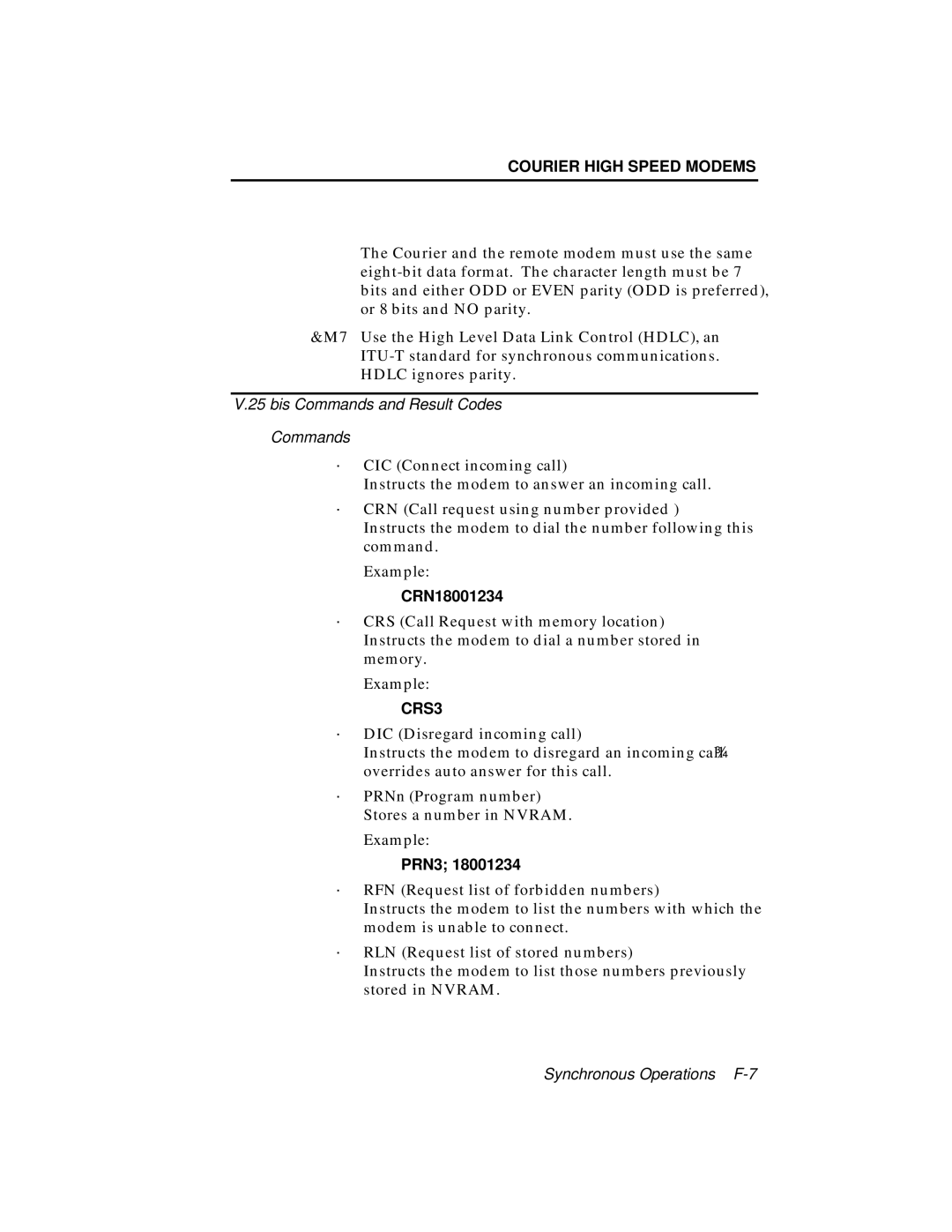 USRobotics V.34 user manual CRN18001234, CRS3, PRN3 