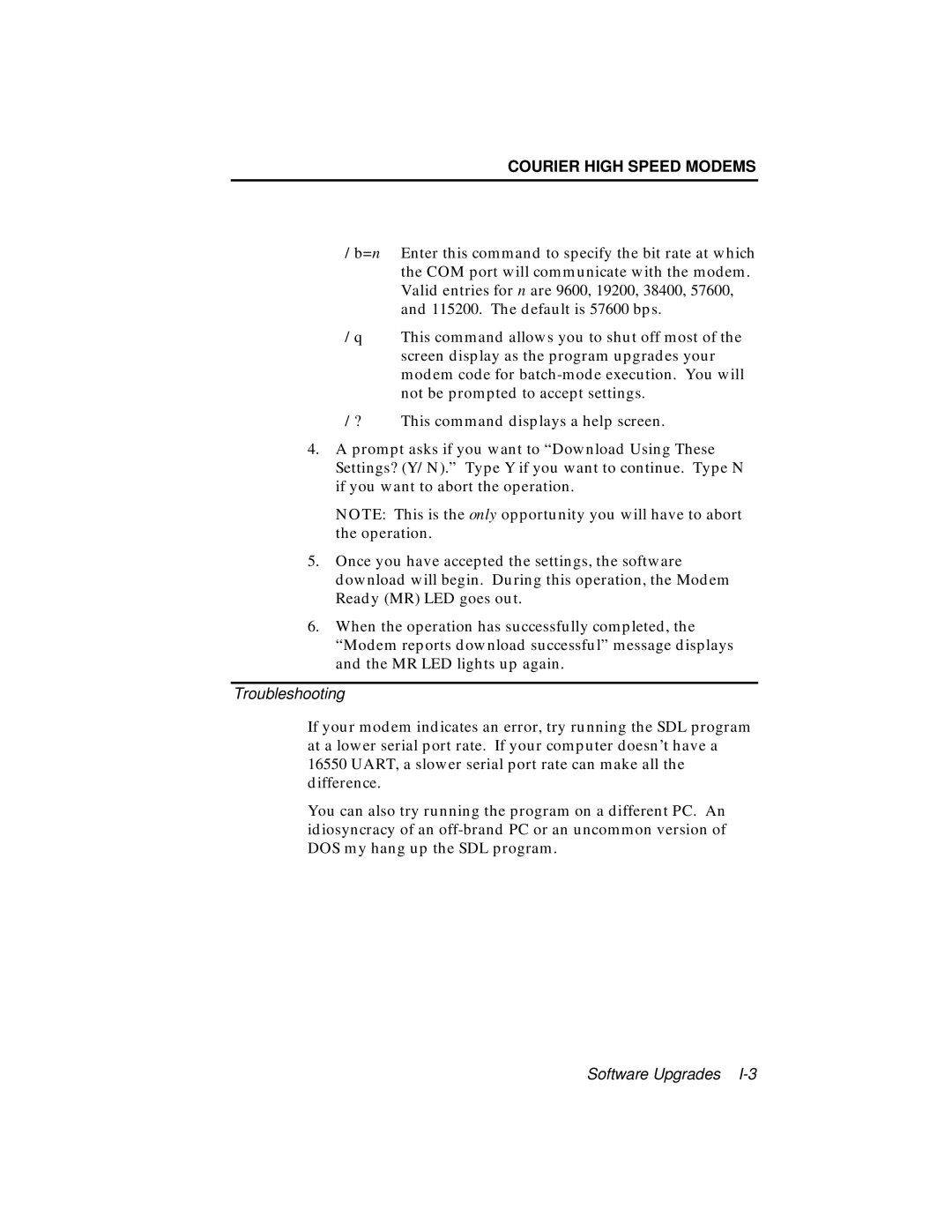 USRobotics V.34 user manual Troubleshooting 