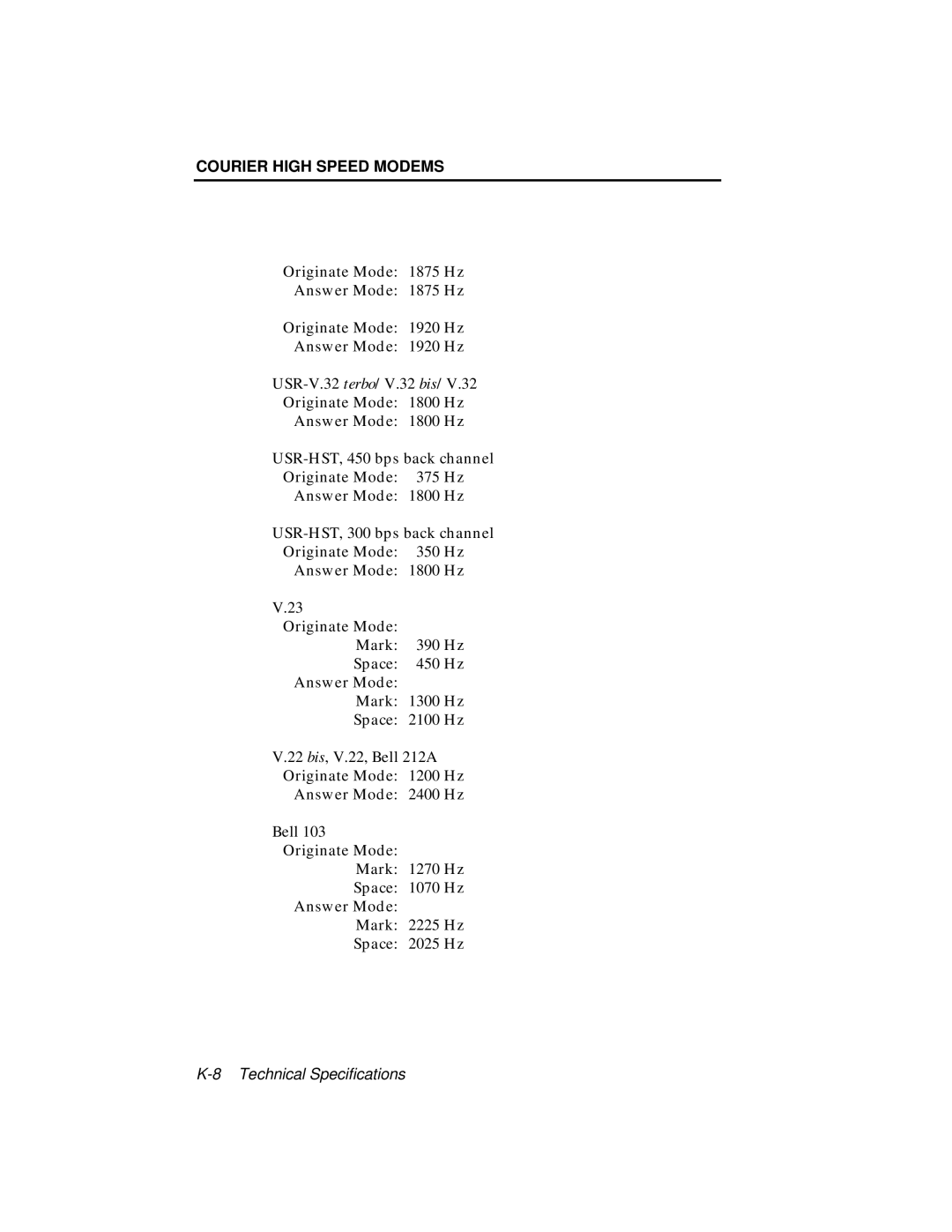 USRobotics V.34 user manual Courier High Speed Modems 