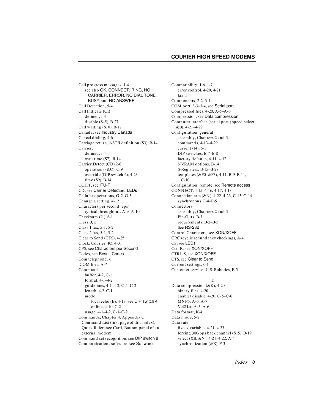 USRobotics V.34 user manual Call progress messages 