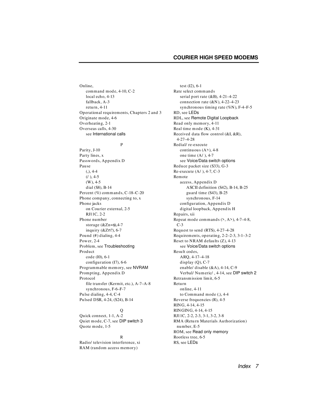 USRobotics V.34 user manual ROM, see Read only memory Rootless tree 