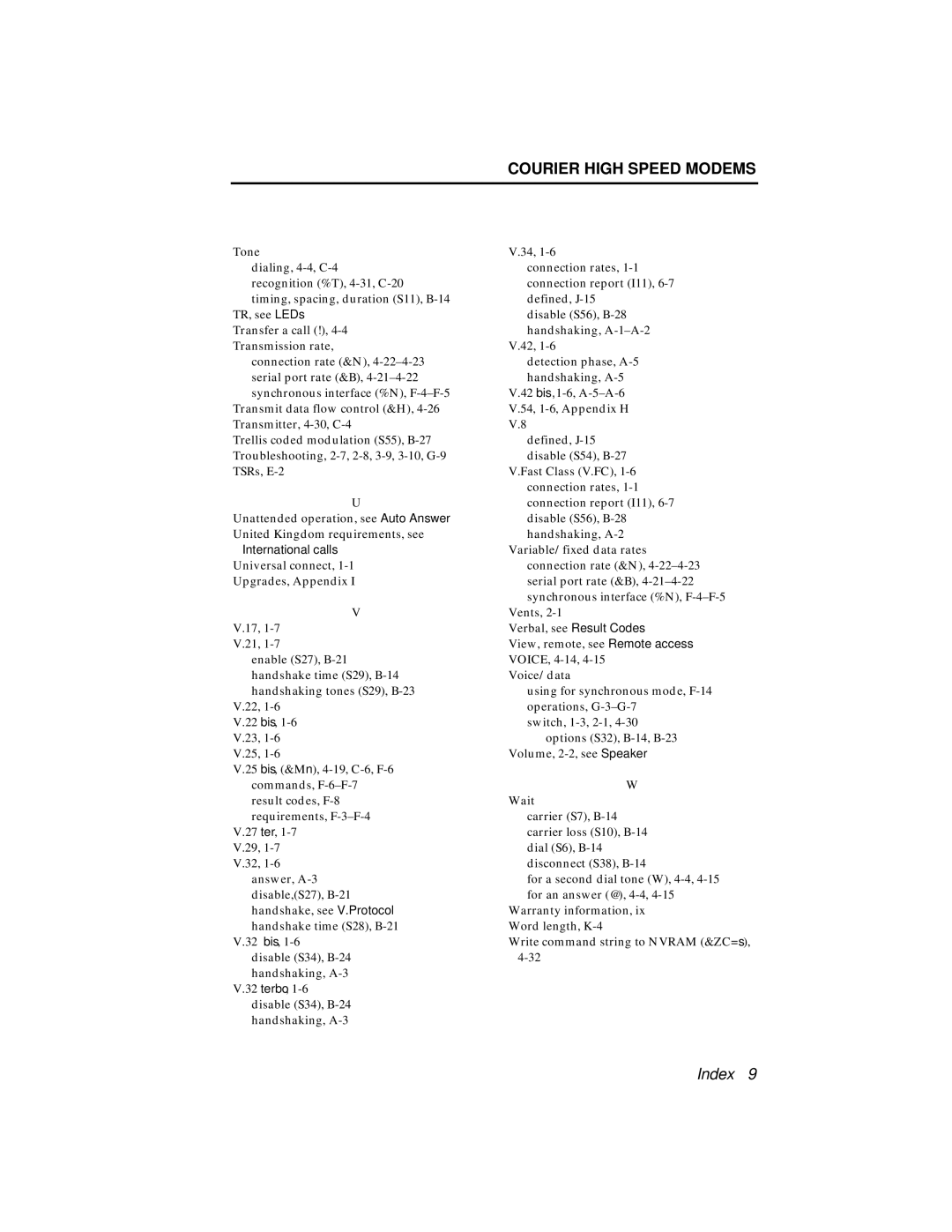 USRobotics V.34 user manual Tone 