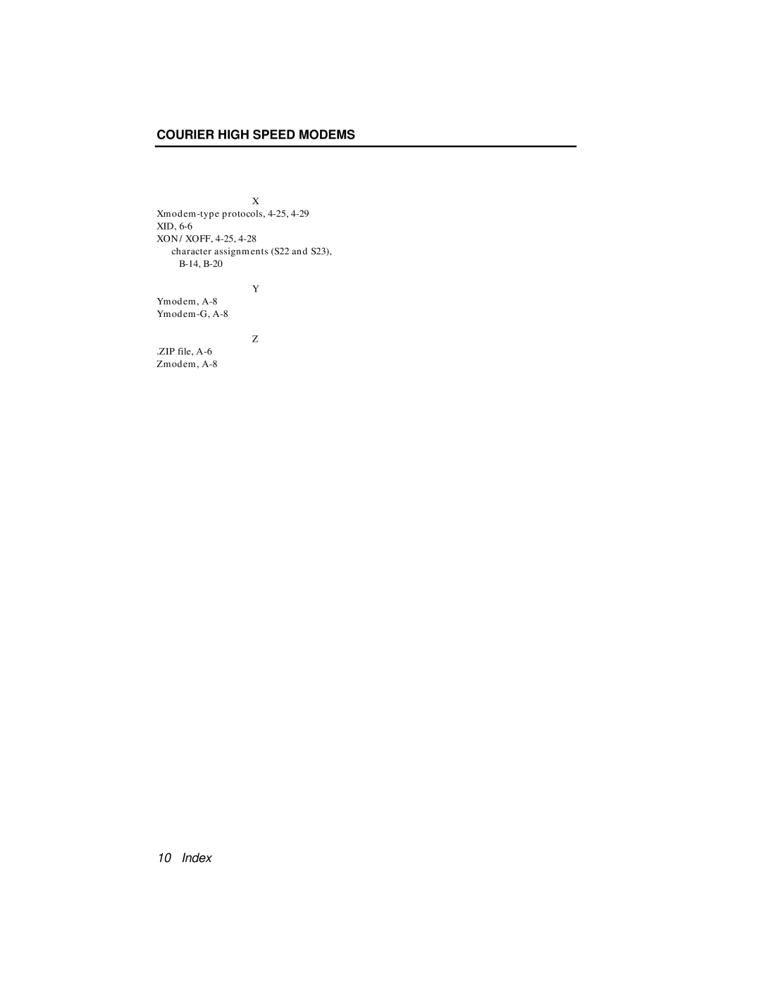 USRobotics V.34 user manual Courier High Speed Modems 