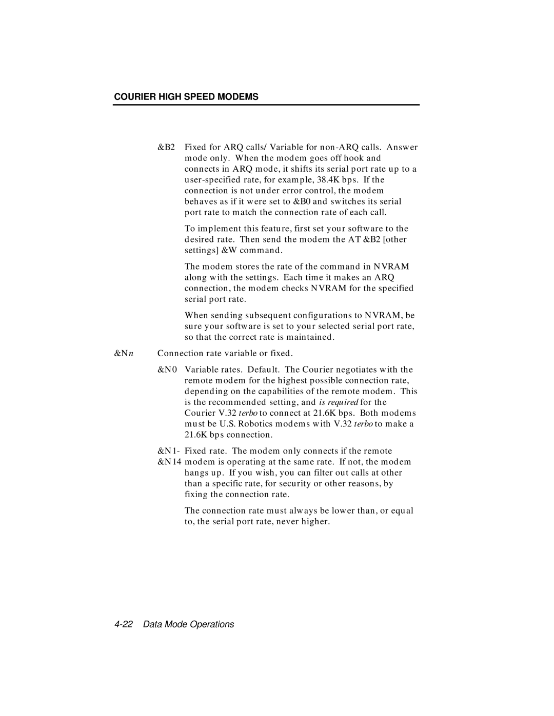 USRobotics V.34 user manual Courier High Speed Modems 