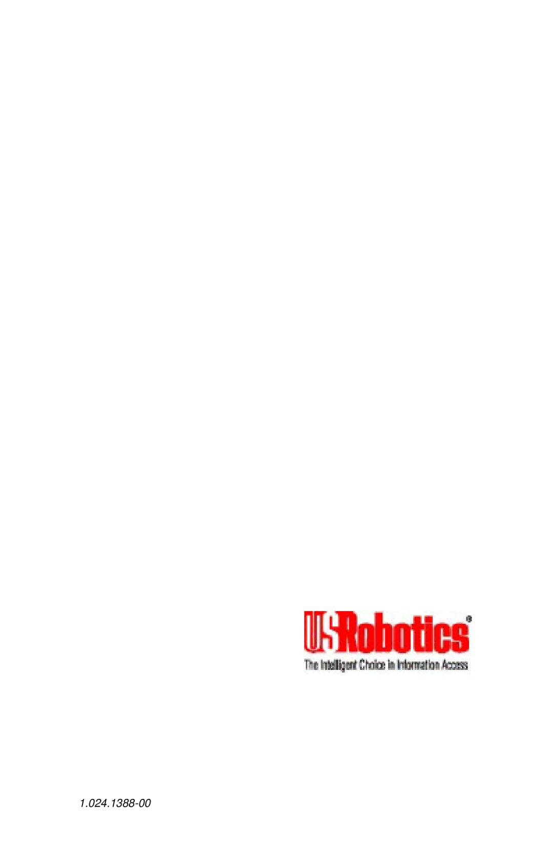 USRobotics x2/56K, 33600 user manual 024.1388-00 