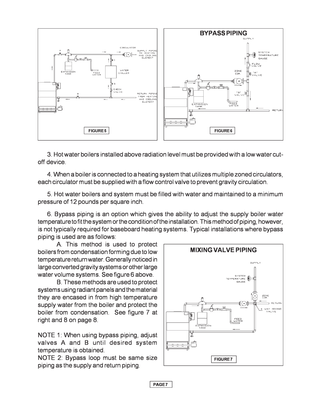 Utica Gas-fired Boiler manual Bypass Piping 