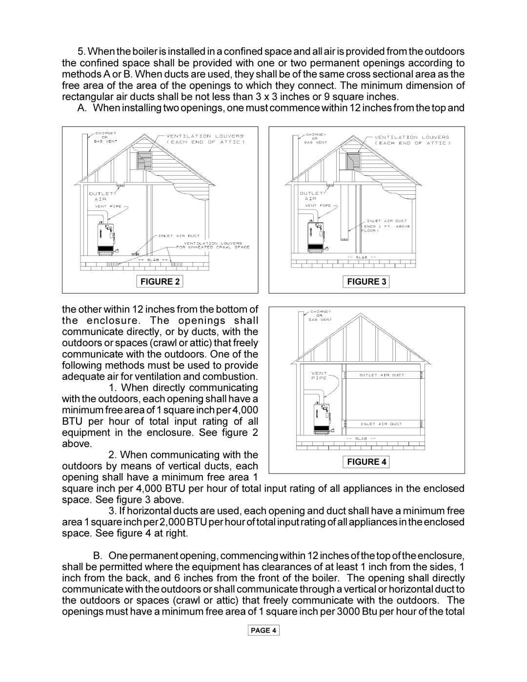 Utica PEG-C installation manual 