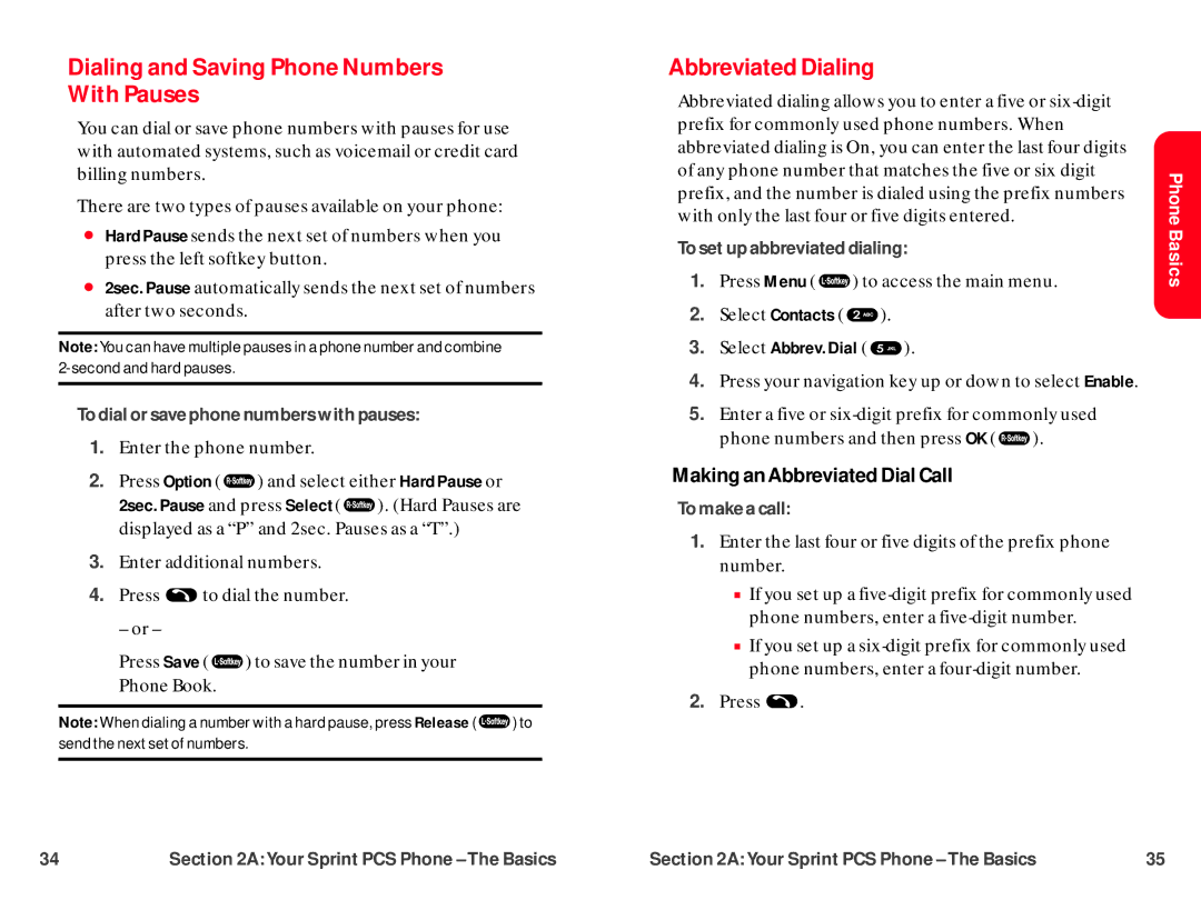 UTStarcom CDM-105 Dialing and Saving Phone Numbers With Pauses, Abbreviated Dialing, Making an Abbreviated Dial Call 