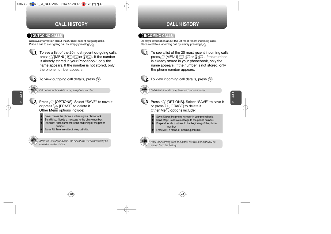 UTStarcom CDM-8615 manual Outgoing Calls, Incoming Calls 