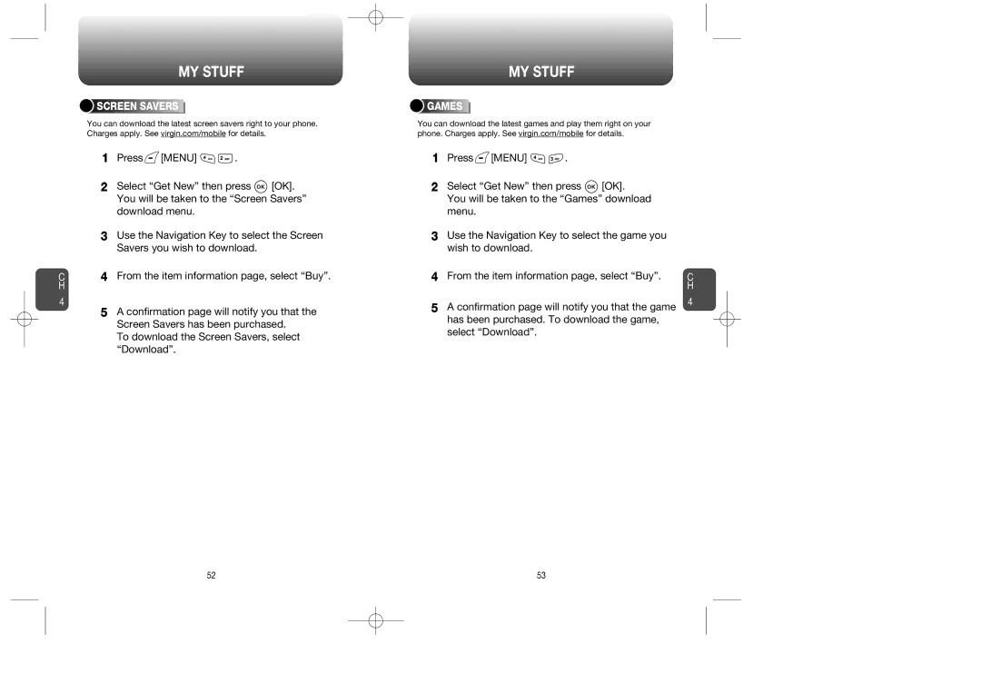 UTStarcom CDM-8615 manual Screen Savers, Games 