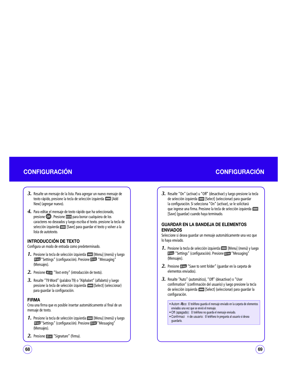 UTStarcom CDM1450 manual Introducción DE Texto, Firma, Guardar EN LA Bandeja DE Elementos Enviados 