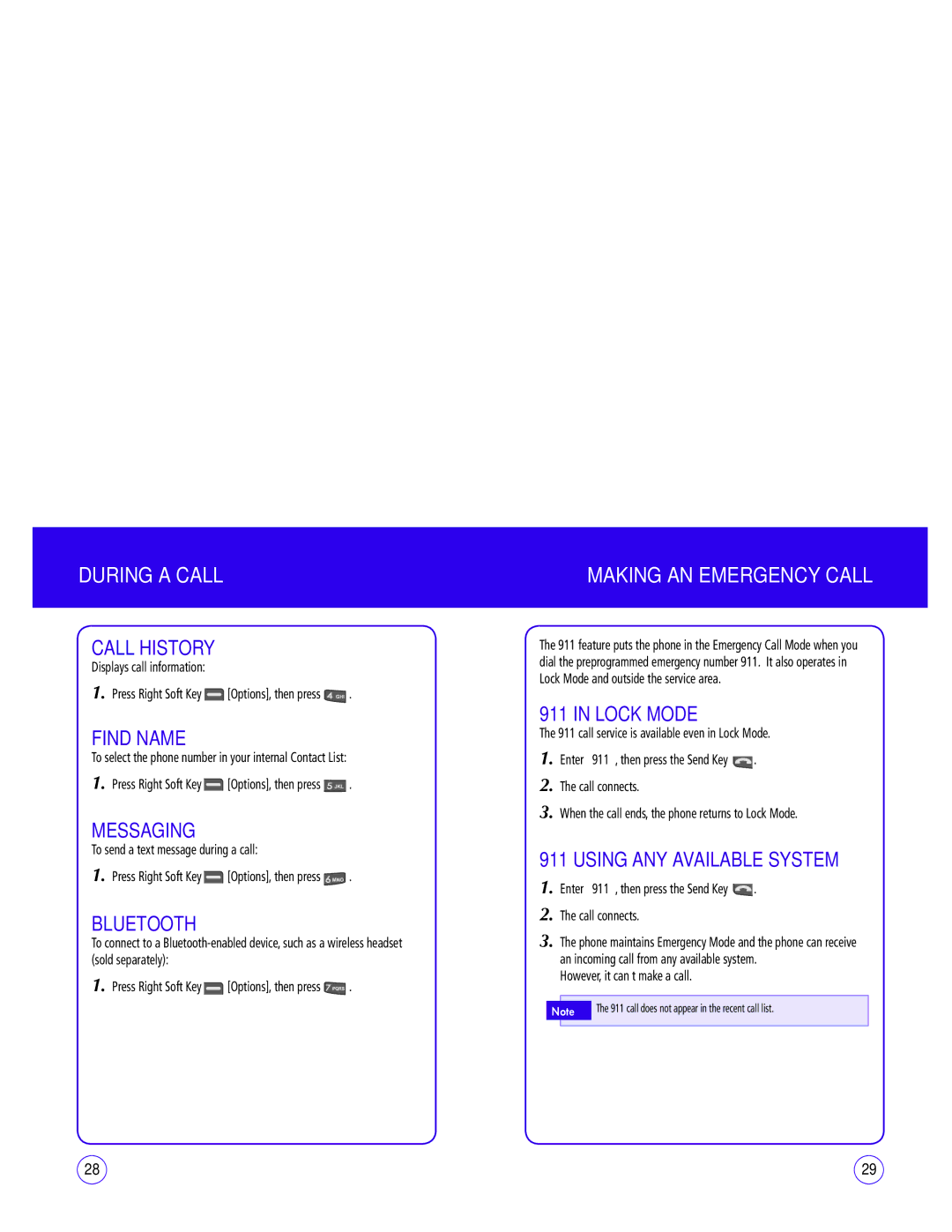 UTStarcom CDM1450 manual Making AN Emergency Call 