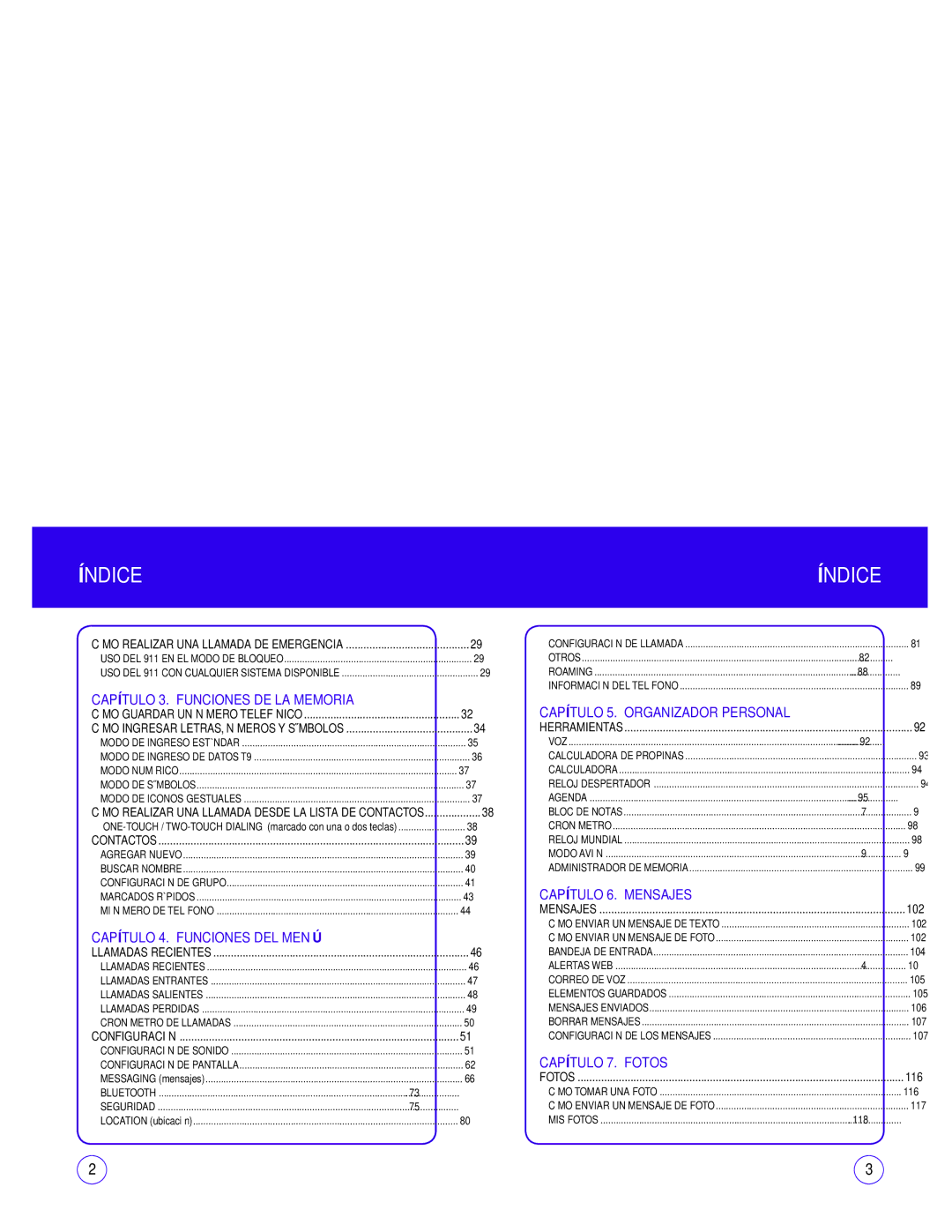 UTStarcom CDM1450 manual 102, 116 