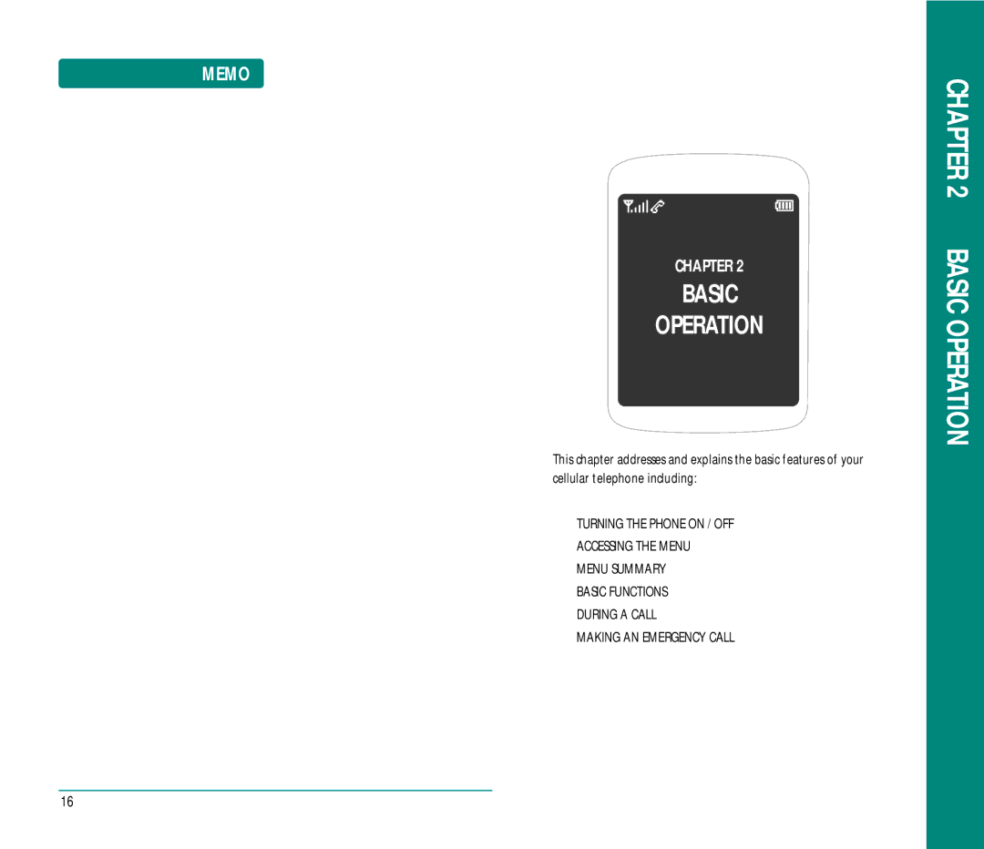 UTStarcom CDM8915 manual Basic Operation 