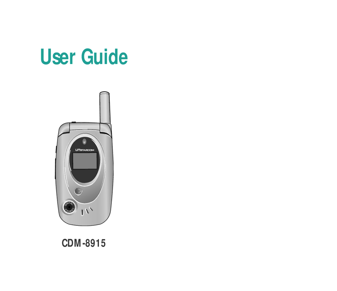 UTStarcom CDM8915 manual User Guide 