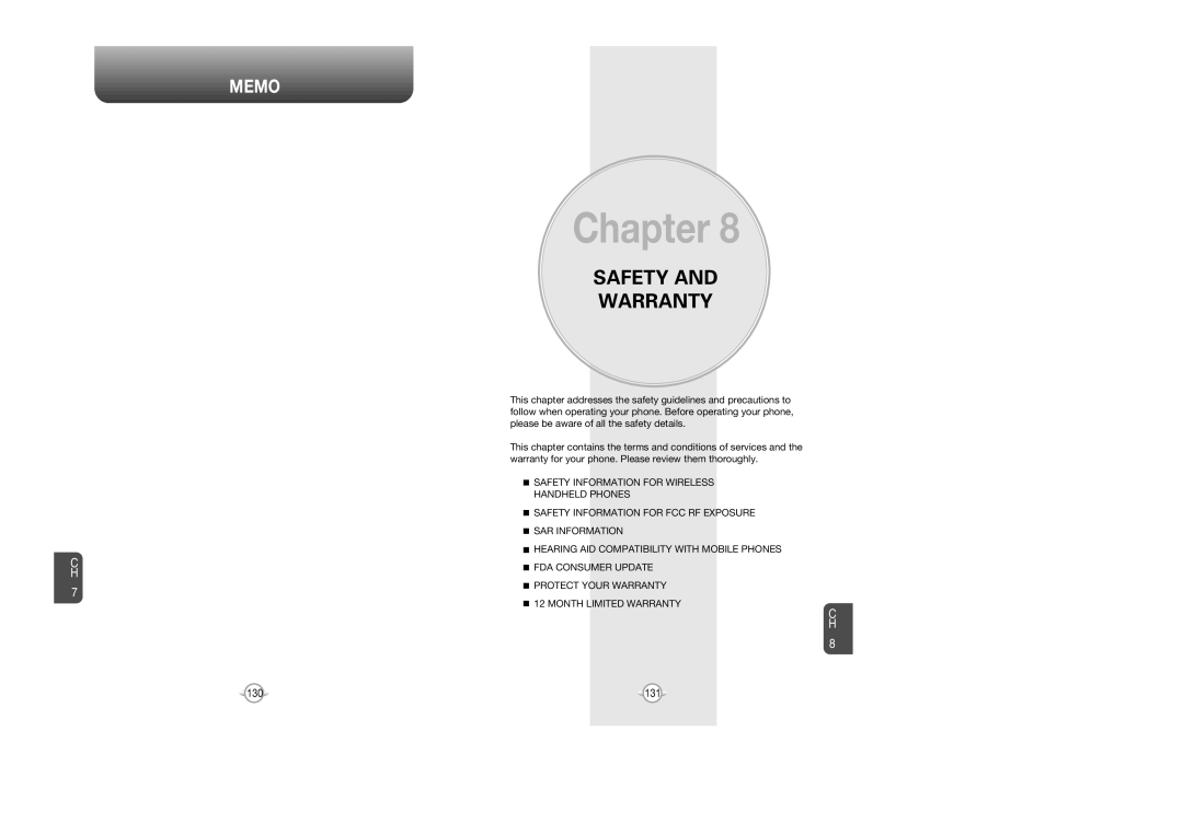 UTStarcom CDM8945 manual Safety Warranty 