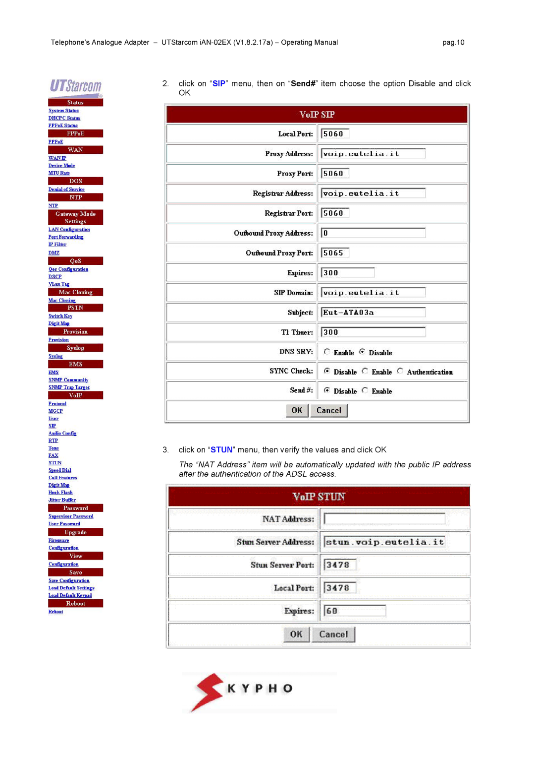 UTStarcom IAN-02EX manual 