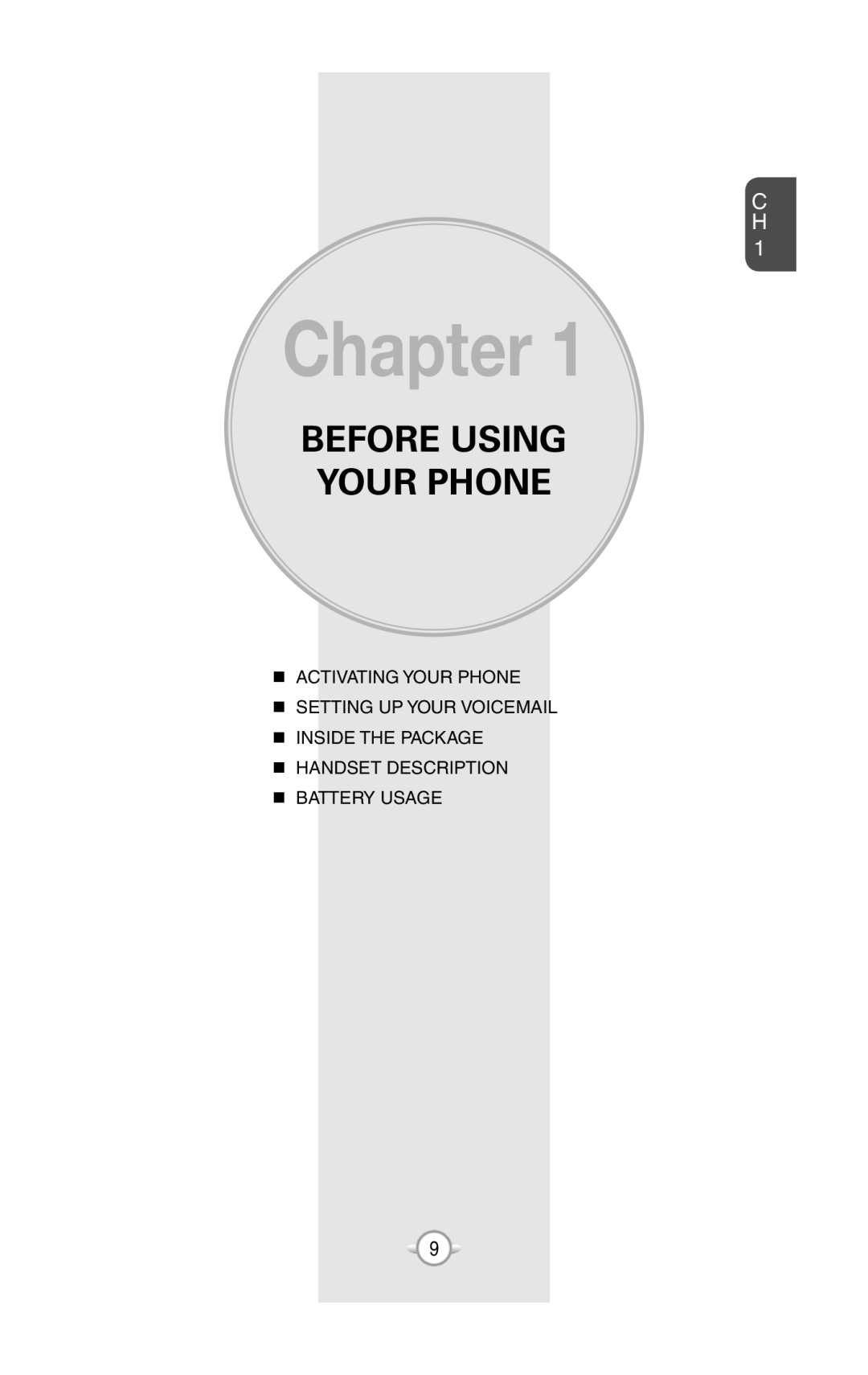 UTStarcom PN-820 user manual Chapter, Before Using Your Phone 