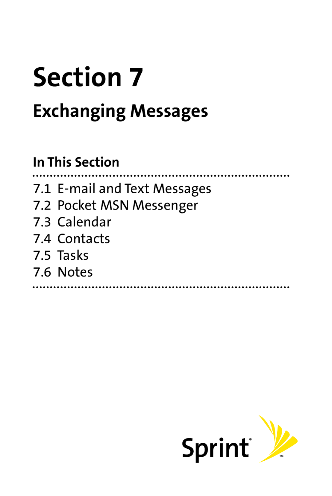 UTStarcom PPC-6700 manual Exchanging Messages 