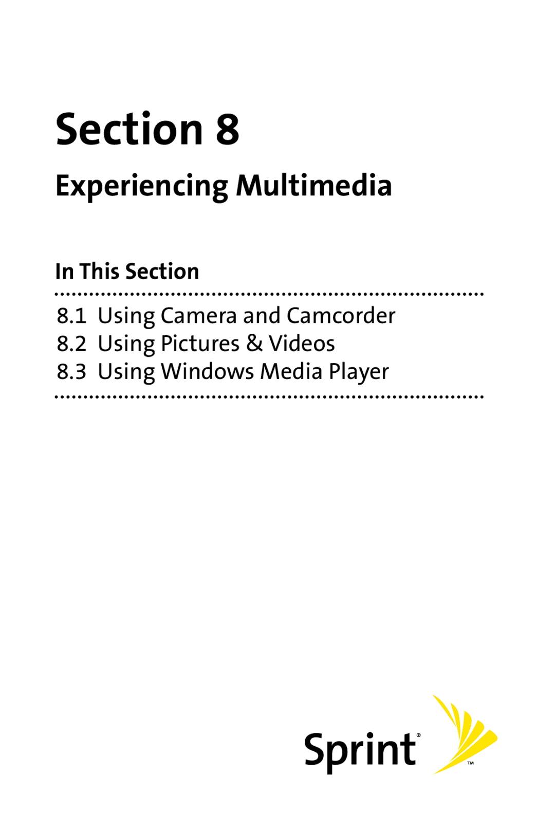 UTStarcom PPC-6700 manual Experiencing Multimedia 