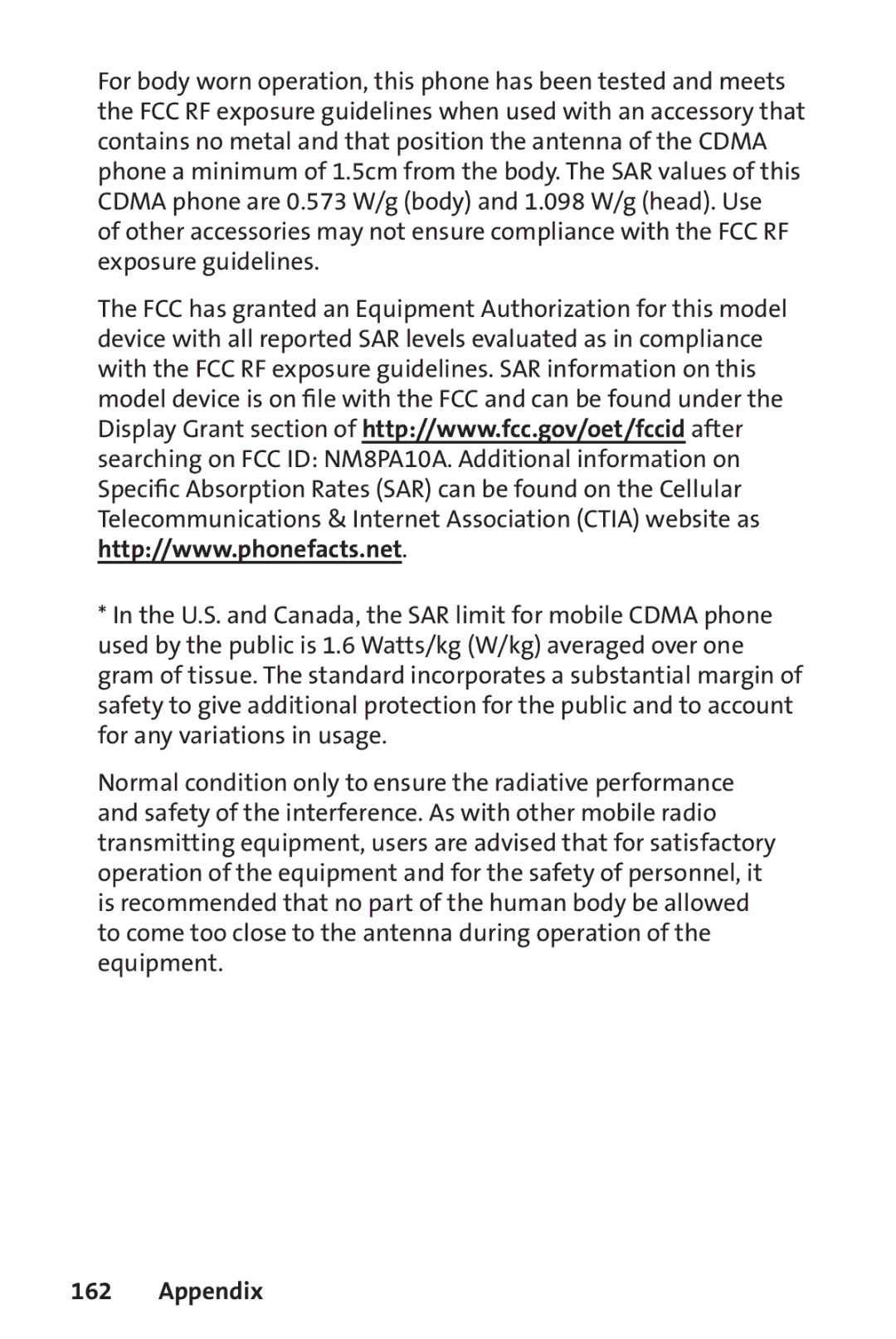 UTStarcom PPC-6700 manual Appendix 