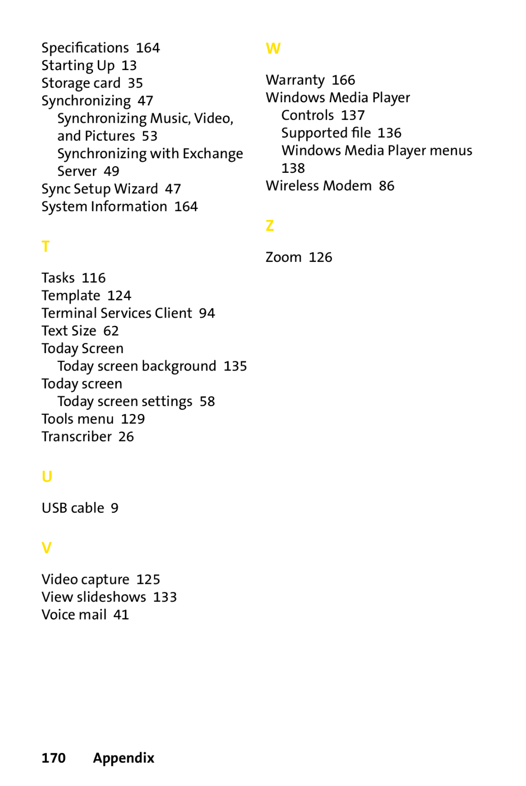 UTStarcom PPC-6700 manual Appendix 